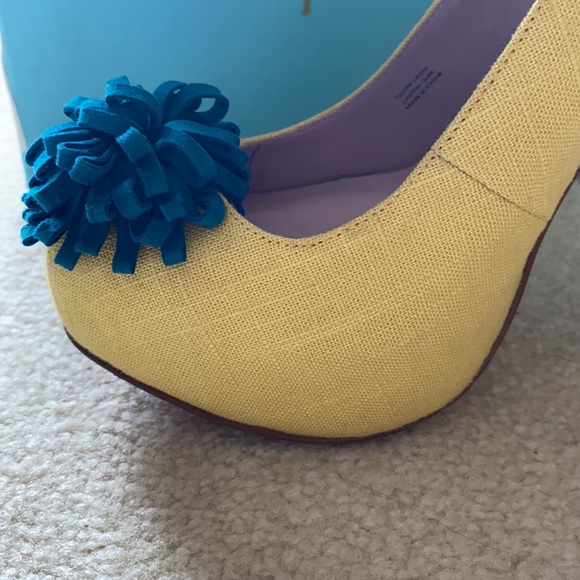 ✨RARE ✨ Vivienne Westwood Canvas Platform Slingback Pumps - Picture 12 of 14